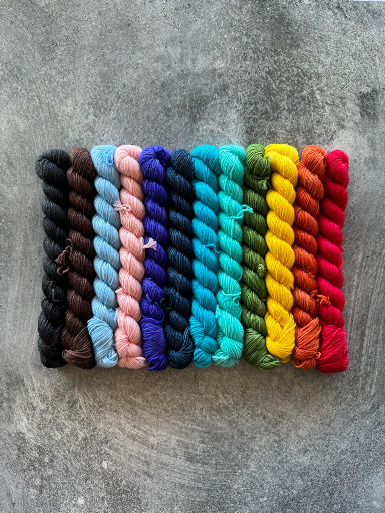 Skeinbow (mini skein set - 12 mini skeins)