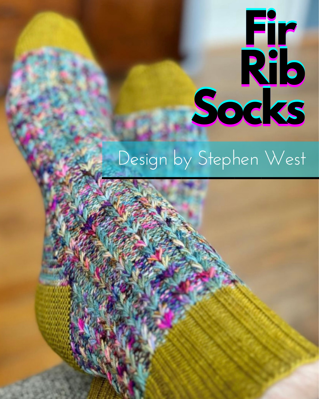 Yarn Set "Fir Ribbed Socks"