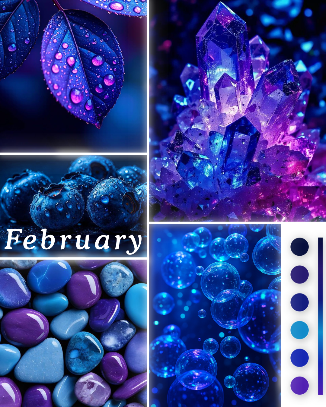 Full Spectrum Yarn Club moodboard